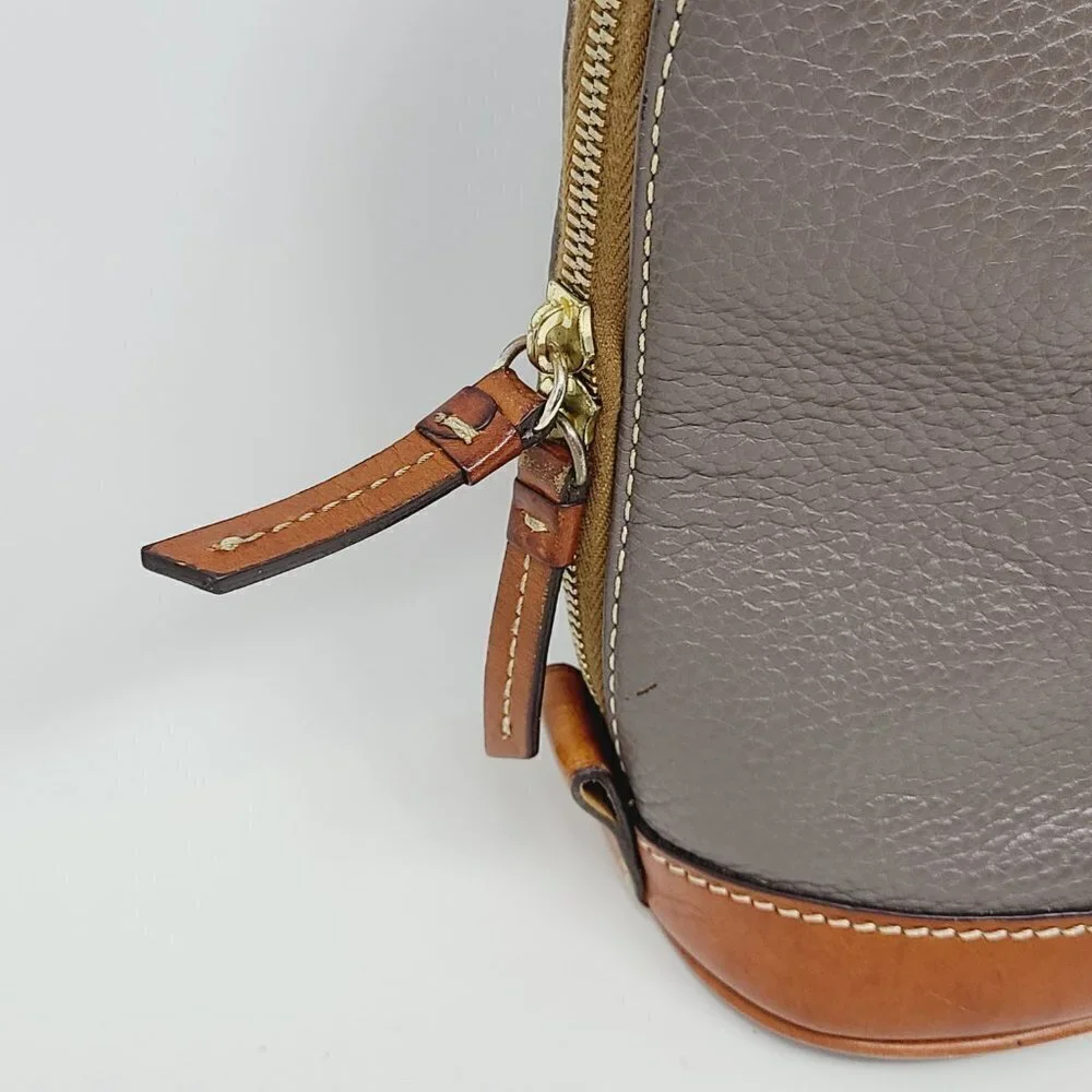 Dooney & Bourke | Women's Gray Pebble Zip Satchel Bag (One Size)